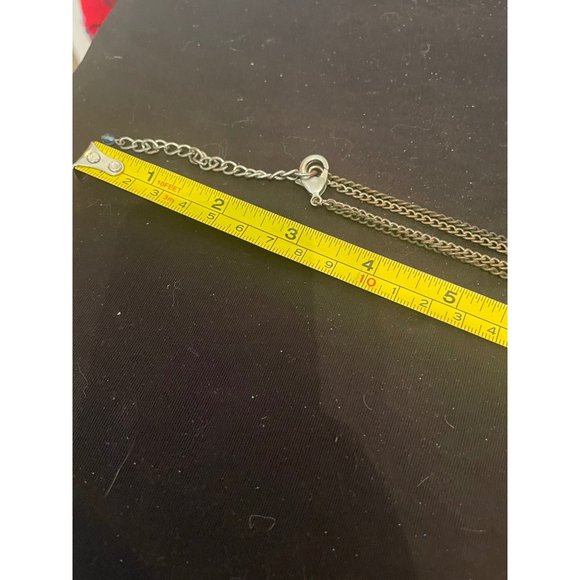 Coiled Snake Silvertone Double Strand Necklace Crystal Head 16 Inches Adjustable - Picture 6 of 8